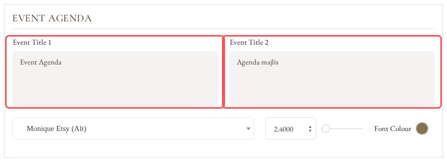 Template Card: Name the Agenda