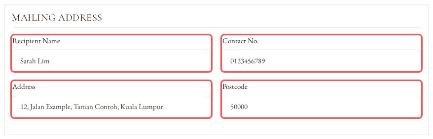 Fill In the Address